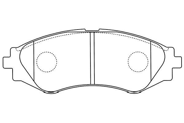 KAVO PARTS Комплект тормозных колодок, дисковый тормоз BP-1011